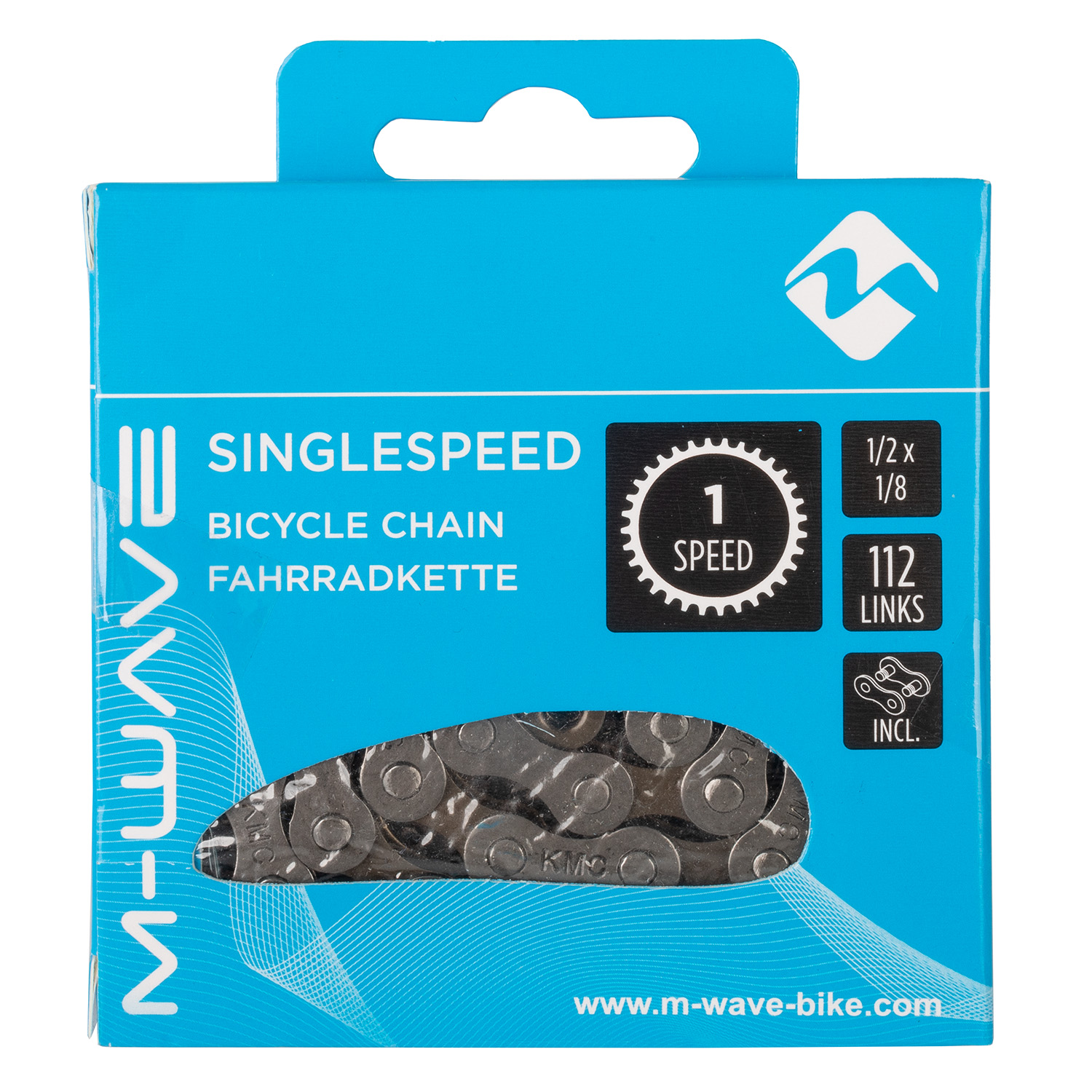 M-Wave Singlespeed -ketju 1/2" x 1/8" navavaihteille